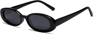VANLINKER Polarized Retro Oval Sunglasses