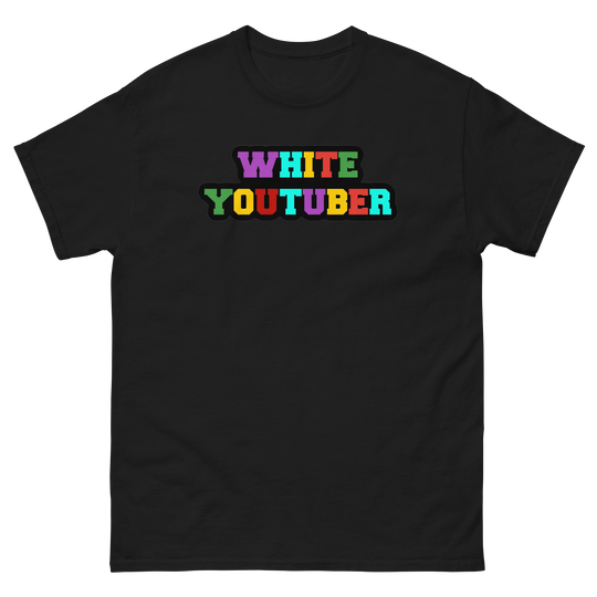 Lenny Miller: "White Youtuber" T-Shirt - Black