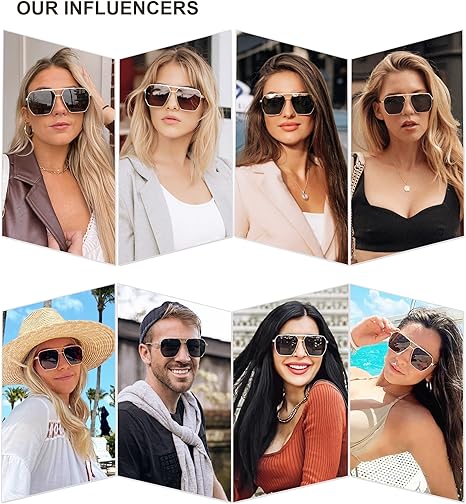 SOJOS Sunglasses: Retro Oversized Square Polarized  display picture 2